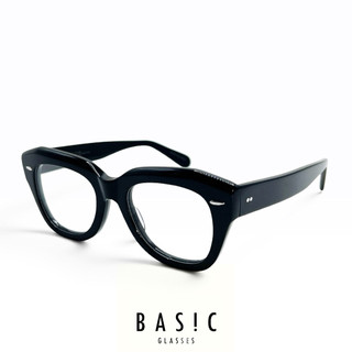 【本格眼鏡】BAS!C 5810純黑系列｜日式粗厚黑大方框｜ Classico moscot effector 木村拓哉