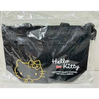 Hello kitty刺繡圖騰兩用帆布包（內附背帶）