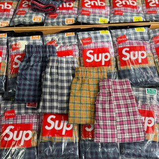 ☆BSTN☆Supreme Hanes Plaid boxers 4pack 26FW 格紋內褲 四件組