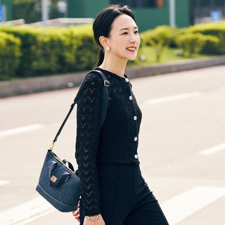 【satana】Denim 丹寧牛仔 迷你托特包 手提 肩側背 防潑水 A5適用 台灣製 SDNN0255 - 深丹寧藍