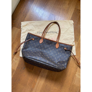 LOUIS VUITTON Neverfull MM經典老花托特包