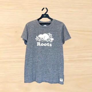 Roots 雪花灰色大LOGO短袖上衣(S) 商品號 S260829138