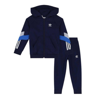 台灣公司貨 Adidas FZ HOODIE SET 大童套裝 內磨毛 保暖 連帽外套+長褲
