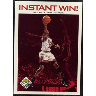 NBA 球員卡 Michael Jordan 籃球之神 喬丹 1998-99 UD Choice Instant Win