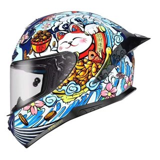 出清【Motorax】 摩雷士 R50s 彩繪 戰神 WARRIOR 招財貓 錦鯉 全罩式安全帽