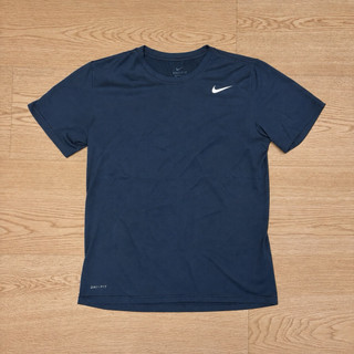 【二手】Nike Dri-FIT 深藍色短袖運動上衣 M號