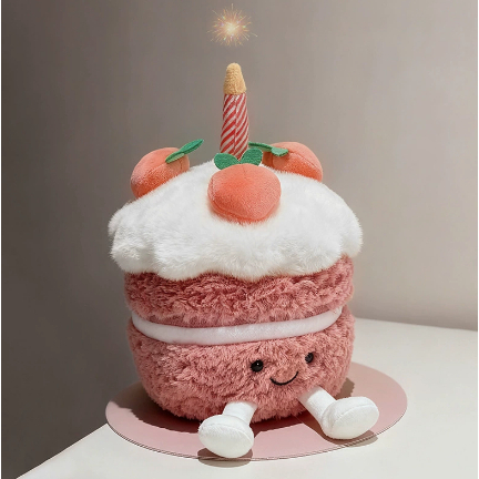 Jellycat 爆款 桃子蛋糕 結婚蛋糕 草莓蛋糕 生日禮物 彩虹蛋糕 毛絨玩具 安撫娃娃 紀念日 畢業季 玩具 公仔