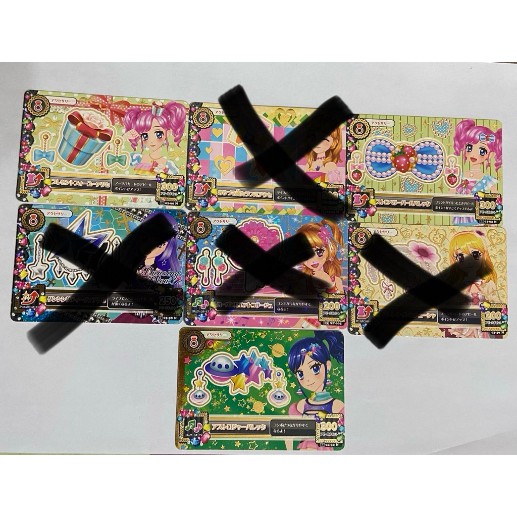 偶像學園偶活卡頭飾 冰上菫 星宮莓 天羽圓香 大空明里 霧矢葵