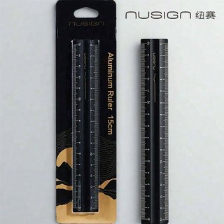 【Nusign紐賽】鋁制直尺/15cm/日耀金山(ENS091G)