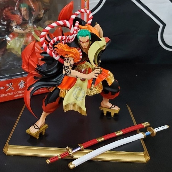 天獅 歌舞伎 索隆 天獅索隆 歌舞伎索隆 羅羅亞·索隆 航海王 海賊公仔 和服索隆 紋面 收藏 擺飾擺件 翻模模型