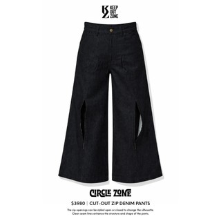 『Definite』KOZ｜Cut Out Zip Denim Pants
