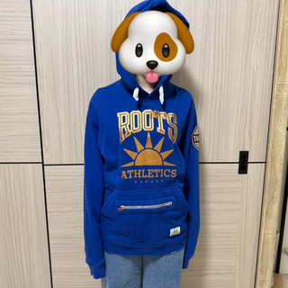 【男裝】Roots Athletics 系列 日出寶藍連帽外套 二手五成新