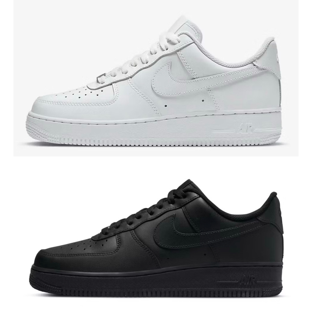 現貨 NIKE AIR FORCE 1 AF1 全黑 全白 FORCE 皮鞋 上班鞋 氣墊CW2288 001 111