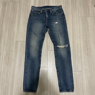 Levi's levis 28833-0069 512 W31 L34 上寬下窄深藍刷白破壞牛仔褲 501CT