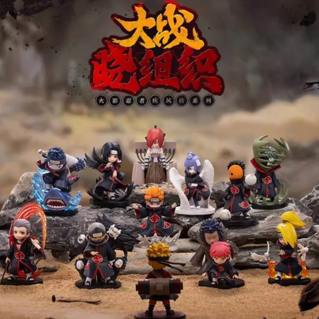 台灣現貨 POPMART 泡泡瑪特  拆盒確認款 火影忍者 疾風傳大戰曉組織系列 手辦 盲盒 疾風傳大戰曉組織 公仔