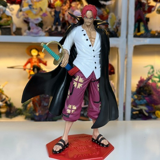 龍虎紅髮 24.5CM 站姿 航海王 紅髮 傑克 香克斯 費加蘭德·傑克 紅髮傑克 四皇 翻模模型 公仔 擺件 盒裝