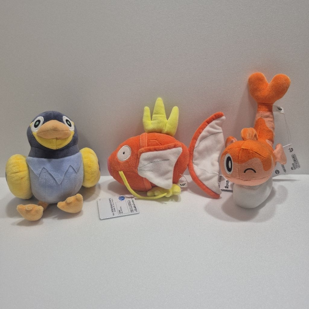 全新 日本景品 寶可夢 精靈寶可夢 電海燕／米立龍／鯉魚王  絨毛娃娃