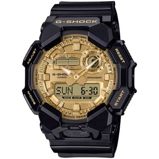 CASIO 卡西歐 G-SHOCK 經典黑金 10年電力雙顯手錶 禮物 GA-010GGB-1A9 開學季禮物