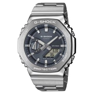 CASIO 卡西歐 G-SHOCK 八角金屬雙顯腕錶 電子錶 GM-2110D-8A