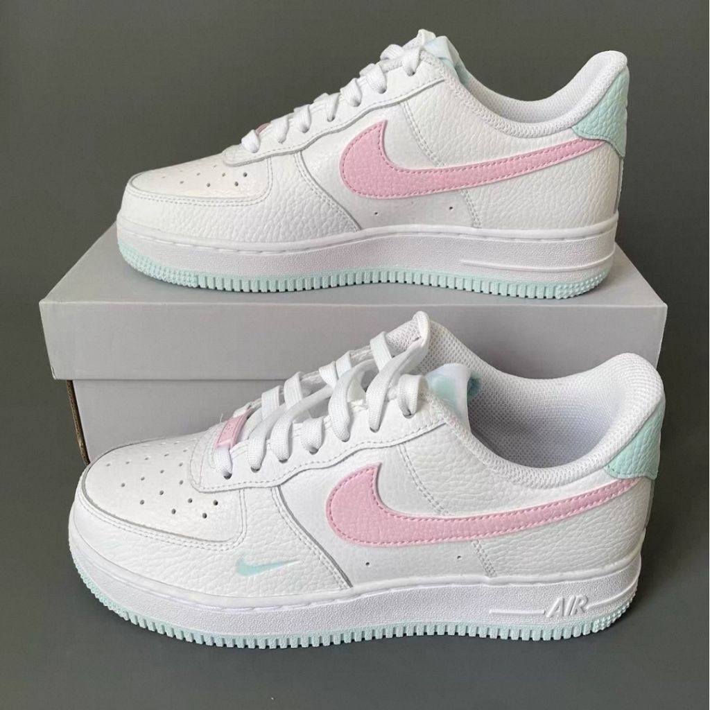 免運Nike Air Force 1 薄荷櫻花粉 奶油白 女神配色 AF1 女鞋【IH0640-161】