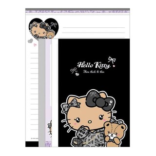CRUX 三麗鷗 Hello Kitty 凱蒂貓系列 信紙組 - 黑色 ( CR137463 )
