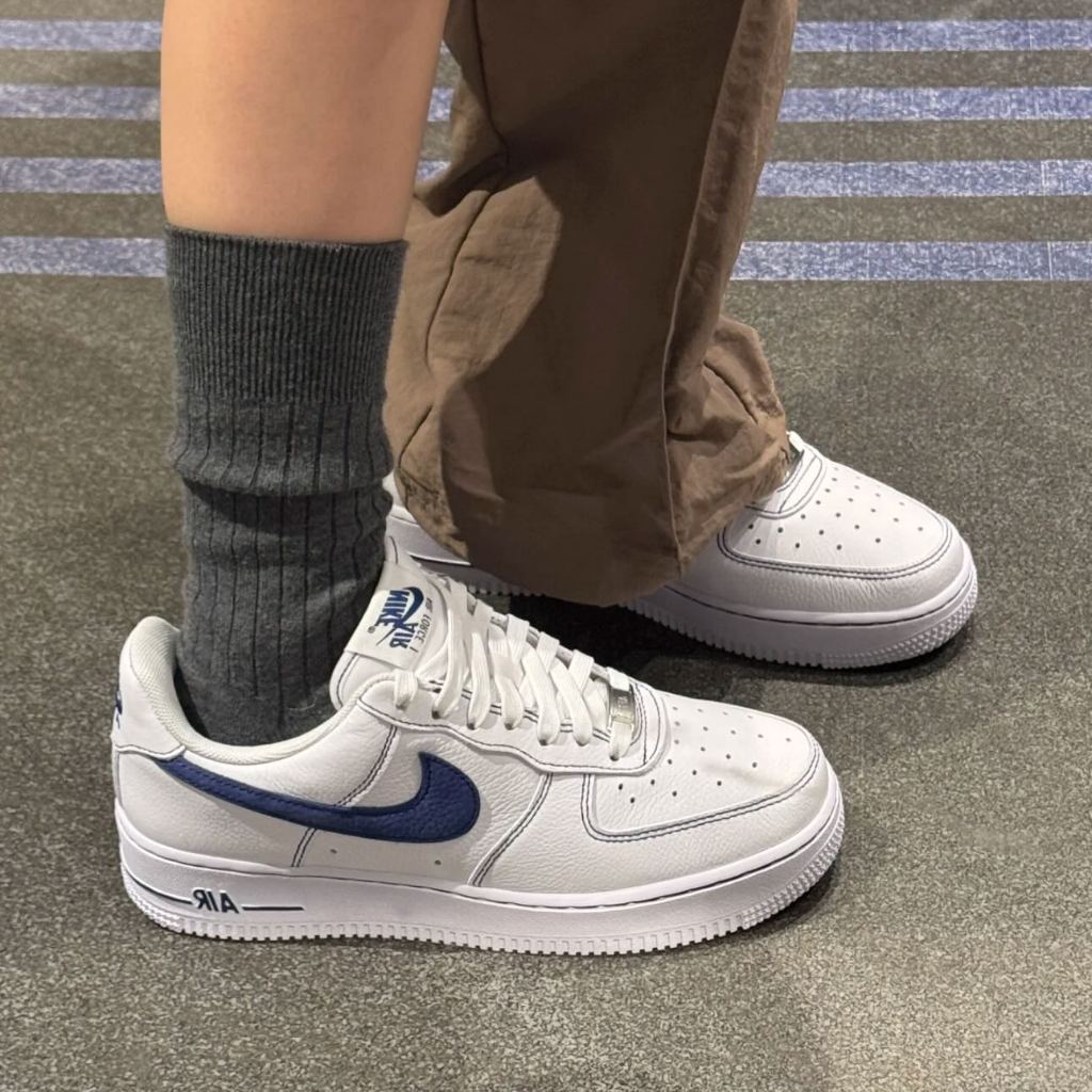 Nike Air Force 1 白藍 反車縫線 白武士｜ HQ2037-100 休閒鞋
