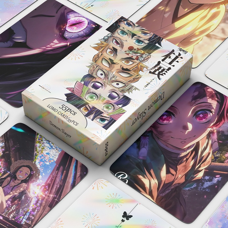 ⭐熱銷⭐ 鬼滅之刃 鐳射小卡 動漫 週邊 應援 禰豆子 炭治郎 蝴蝶忍 無慘 我妻善逸 LOMO小卡 粉絲 收藏 飯製