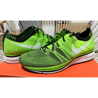 NIKE FLYKNIT TRAINER+ 輕量慢跑鞋 螢光綠 US10