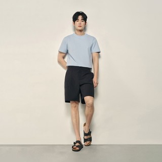 GIORDANO 韓國同款 男裝半鬆緊腰休閒短褲【雙色任選】01106598