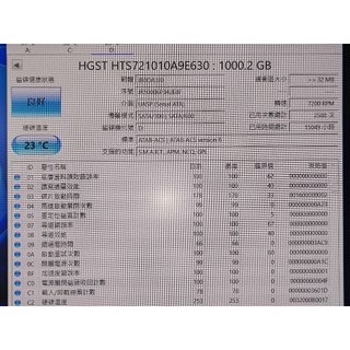 知飾家 二手良品 HGST 2.5吋 1TB 硬碟