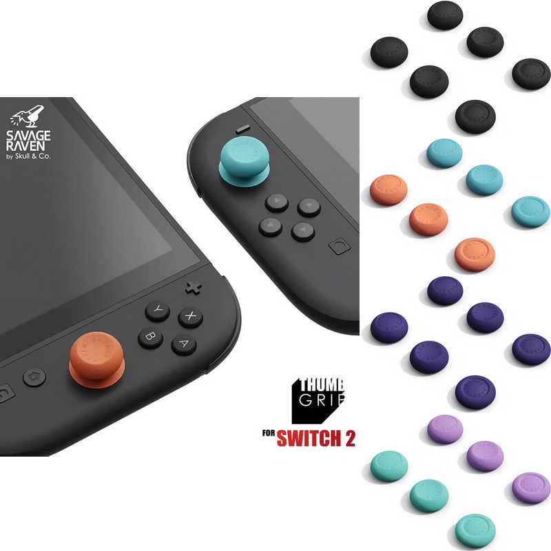 任天堂 SWITCH2 NS2 SAVAGE RAVEN SKULL&CO JOYCON2 手把 搖桿帽 類比保護套