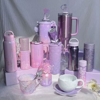 【台現免運】Starbucks官方代買❗星巴克杯子2026春季新品暮櫻翩翩系列玻璃吸管不銹鋼保溫杯咖啡杯奶茶奶昔茶水杯