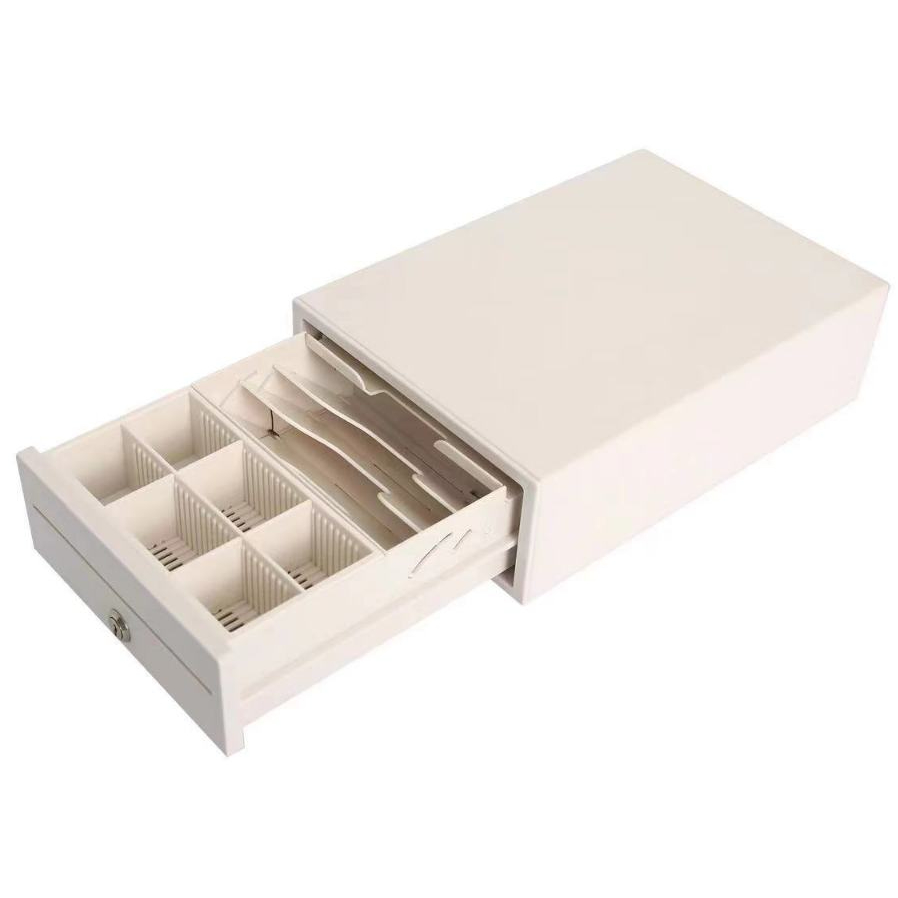 [現貨含發票]白色208型錢箱 收銀錢櫃 POS錢櫃 RJ11錢櫃 迷你錢箱 Cash Drawer