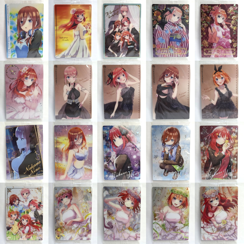 五等分的新娘 卡片 確認款 單售 餅卡 P1 P2 P3 五等分的花嫁 中野一花 中野二乃 中野三玖 中野四葉 中野五月