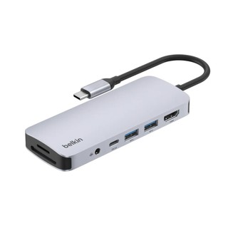 Belkin 貝爾金 USB-C 7 合 1 多媒體集線器 AVC009fqSGY-V 臺灣總代理 Micro SD卡槽