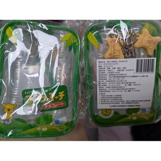 樂天小熊娃包 上面有很可愛的小熊餅乾吊飾