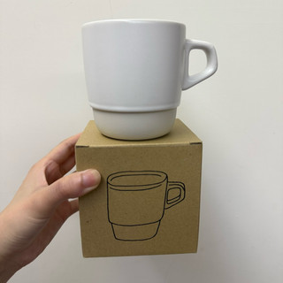 日本KINTO SCS可堆疊式馬克杯白色 瓷器320ml