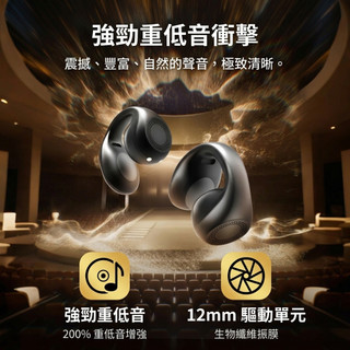 【台灣隔日達 8H出貨】MEES 邁斯 開放式 免入耳 無綫 藍牙耳機 AI智能翻譯耳機 通話降噪耳機 運動耳機 長續航
