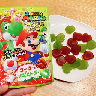 #日本零食#【現貨】 諾貝爾 雙味汽水軟糖 QQ軟糖 馬力歐造型軟糖 軟糖袋裝【異國零嘴輕鬆Buy】