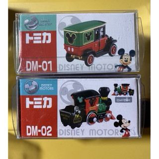 Tomica Motors DisneyMickey Dm-01 Dm-02 米奇復古車 合售 附膠盒