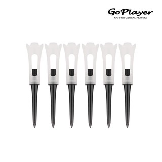【GoPlayer】中空無阻力Tee 6入 (高爾夫球Tee 球釘 高爾夫Tee)