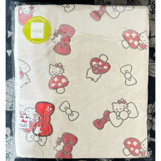 M&H-代購-現貨-Hoppetta-kitty-蘑菇被-108*134cm-六層紗-日本製