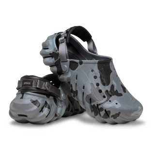 64*Crocs卡駱馳 中性鞋 洞洞鞋 Echo Duck Camo Clog 迷彩灰色 211981-082