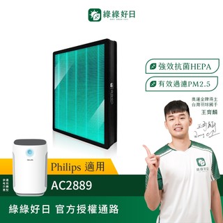適用Philips飛利浦 AC2889 智能清淨機 抗菌HEPA濾網 複合 蜂顆活性碳濾芯 FY2422 FY2420