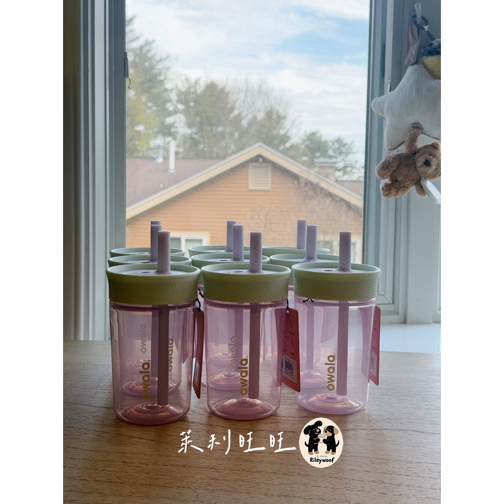 【美國代購｜#在台】🍼 Owala Kids 小孩塑膠水瓶 15oz｜可愛童趣配色｜輕量防灑潑設計✨