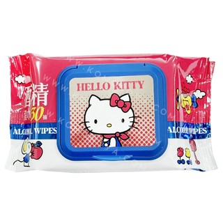 Sanrio 三麗鷗 Hello Kitty 酒精濕紙巾 30抽 附蓋