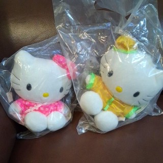 一對合售 早期1999年 麥當勞 Hello Kitty 旗袍 娃娃玩偶 填充玩具 懷舊老物 絕版珍藏 情人節禮物