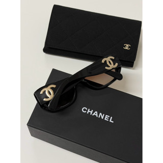 Limit精品✔️Chanel 香奈兒 經典 黑金logo 雙C設計 女生墨鏡