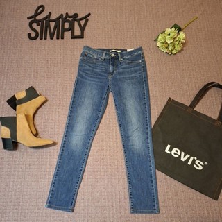 美國 LEVI'S 311 SHAPING SKINNY 時尚個性 水洗刷白 窄管 緊身顯瘦牛仔褲 女緊身牛仔褲 27