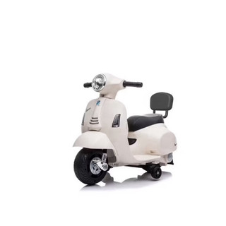 全新白色Vespa 偉士牌 兒童迷你電動玩具車